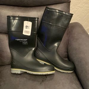 Dunlop steel toe steel shank black size 10